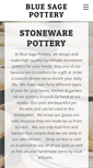 Mobile Screenshot of bluesagepottery.com